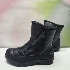 JBU Women's Snowbound Round Toe Zip Cold-Weather Boots 9.5 Black NWT
